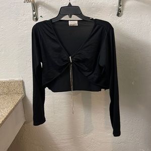 Long sleeve crop top